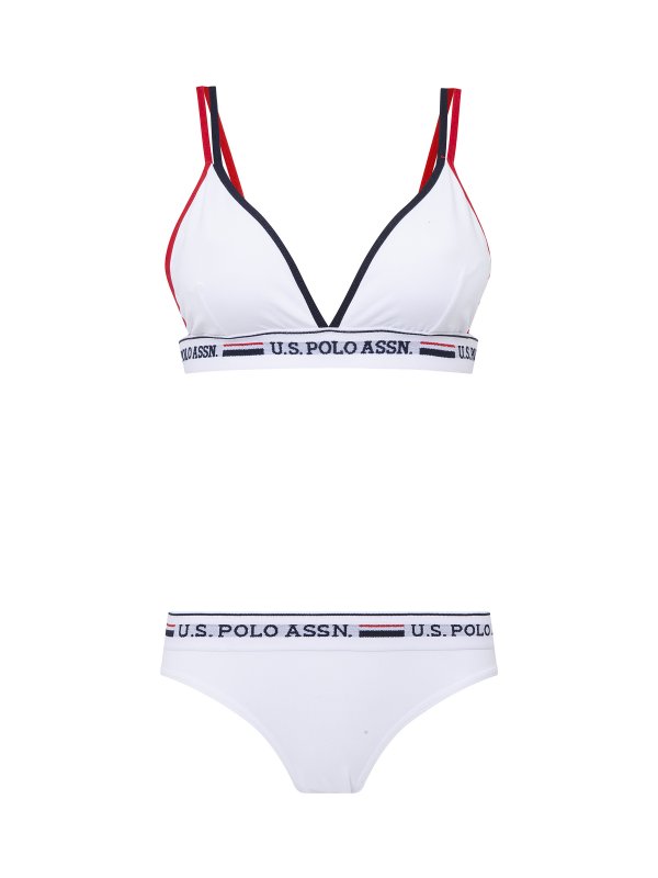U.S.POLO ASSN. Dámský komplet 66254 bílý  | Vermali.cz